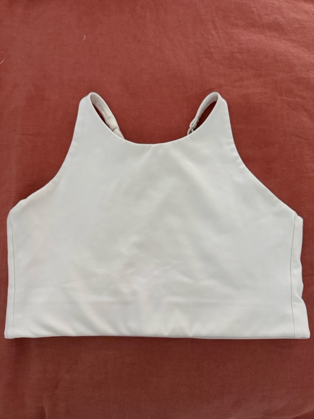girlfriend collective Topanga White High Neck Sports Bra